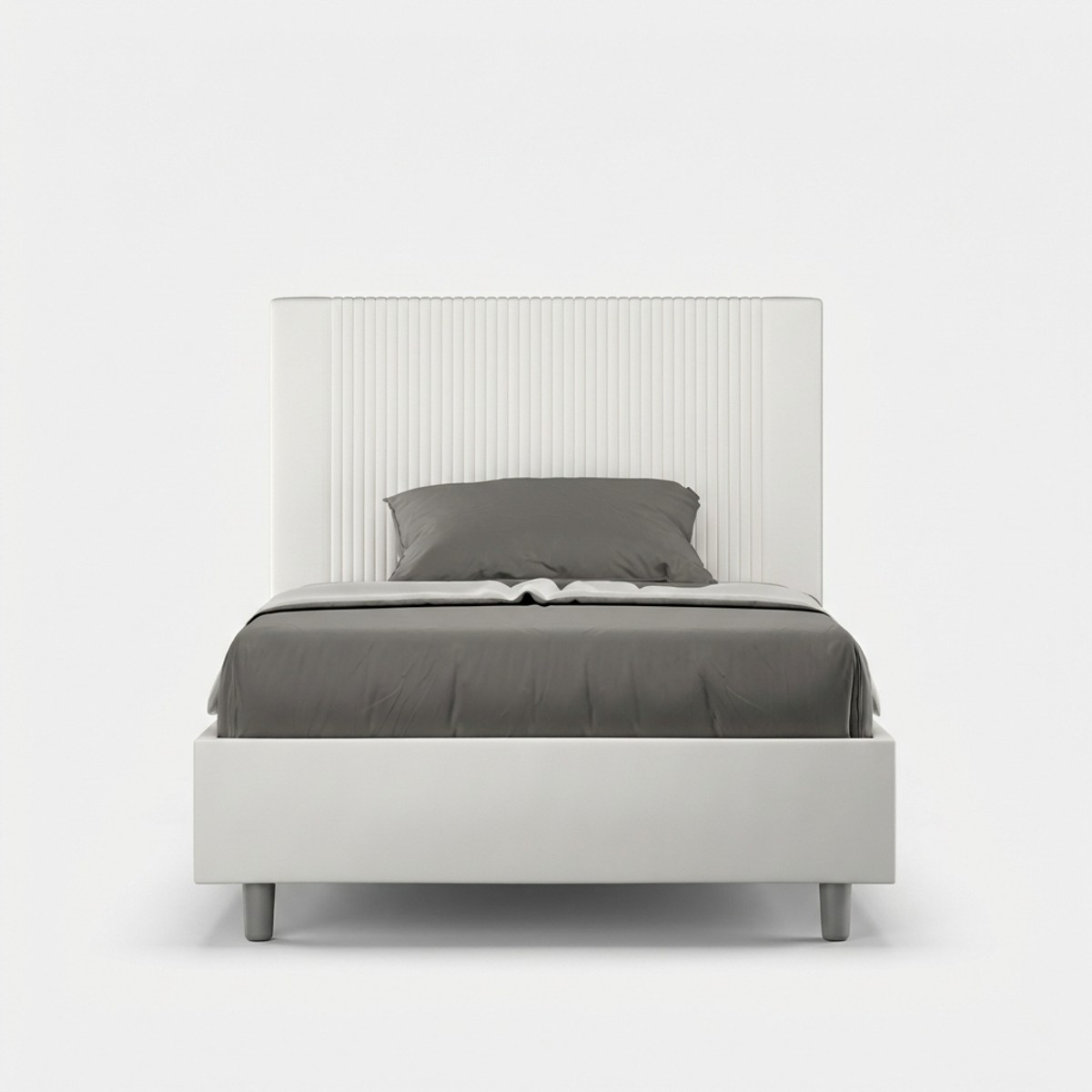 Letto francese contenitore 140x200 piazza e mezza similpelle Goya F