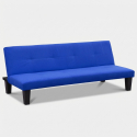 2- Sitzer Mikrofasersofa Klappsofa Schlafsofa mit Onyx-Füßen für Wohn- und Gästezimmer