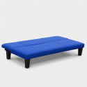 2- Sitzer Mikrofasersofa Klappsofa Schlafsofa mit Onyx-Füßen für Wohn- und Gästezimmer