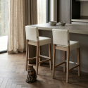 Barhocker Holzküche Design Hoch 74 cm Comfort XL