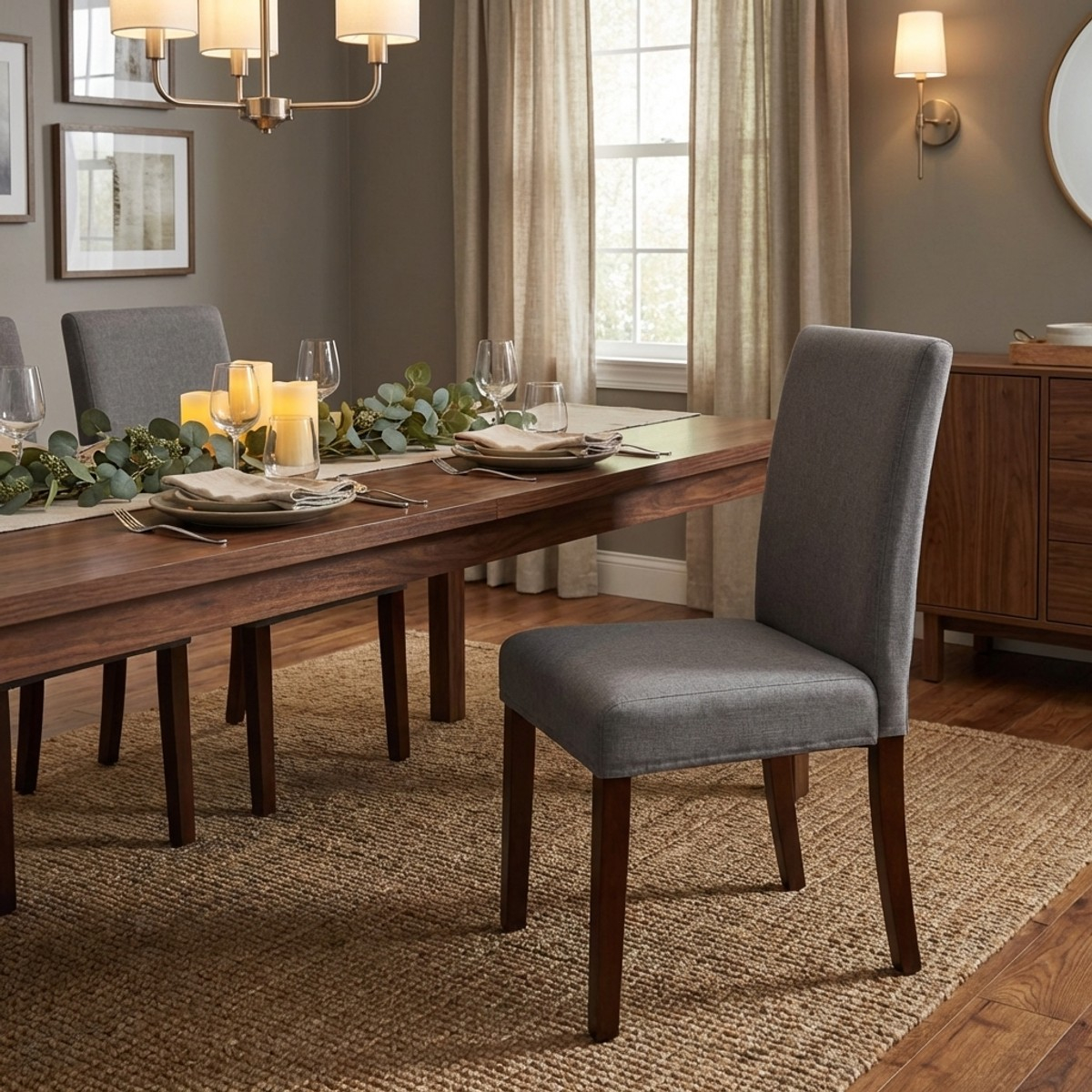 Gepolsterter Stuhl mit Bezug im Henriksdal-Stil für Restaurant aus Holz Comfort Luxury