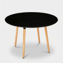 Mesa de madera redonda diseño madera 100cm cocina bar restaurante Moss