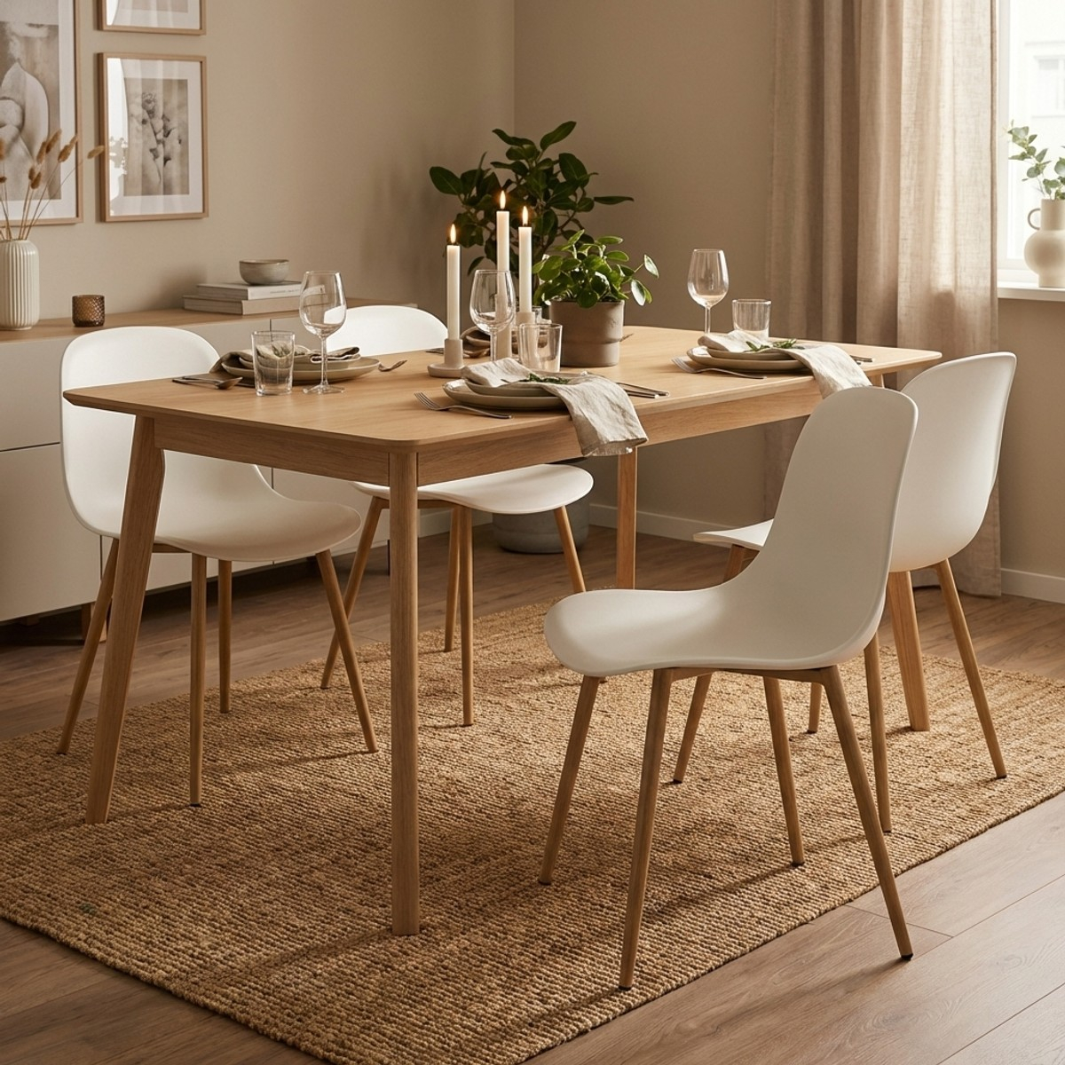 Sillas de diseño escandinavo para cocina comedor restaurante Sleek