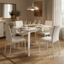 Mesa extensible con tablero de cerámica Sintered Stone para 8 plazas Task