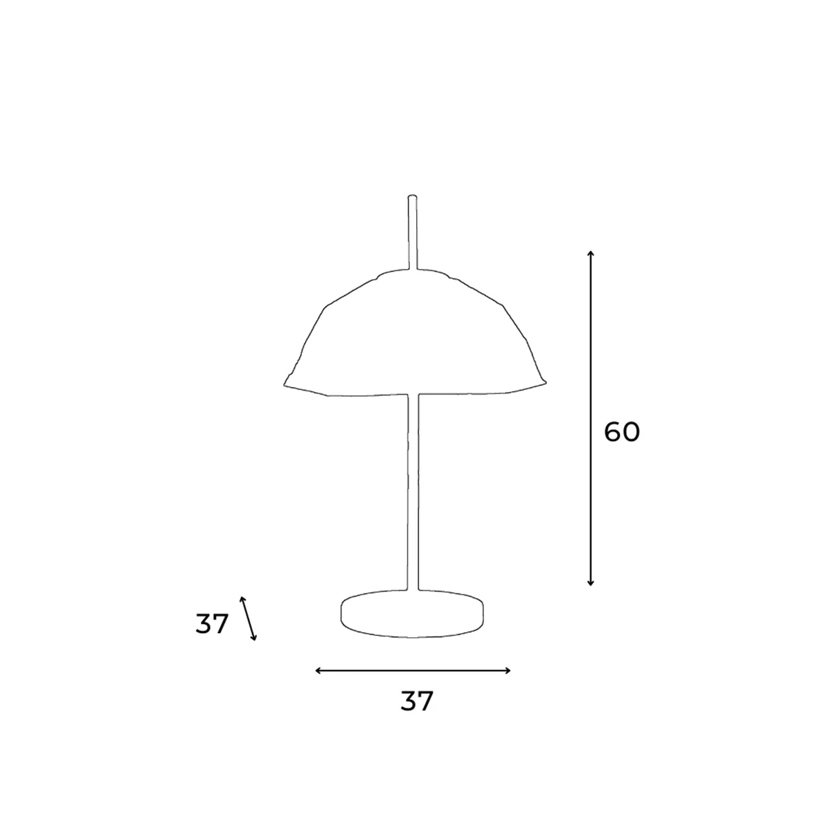 Umweltfreundliche Tischlampe im geometrischen Design Turtle