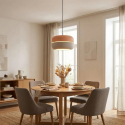 Moderne Pendelleuchte aus Metall 35 cm höhenverstellbar Luminosa