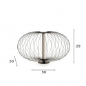 LED-Tischlampe im modernen geometrischen Design Radiante