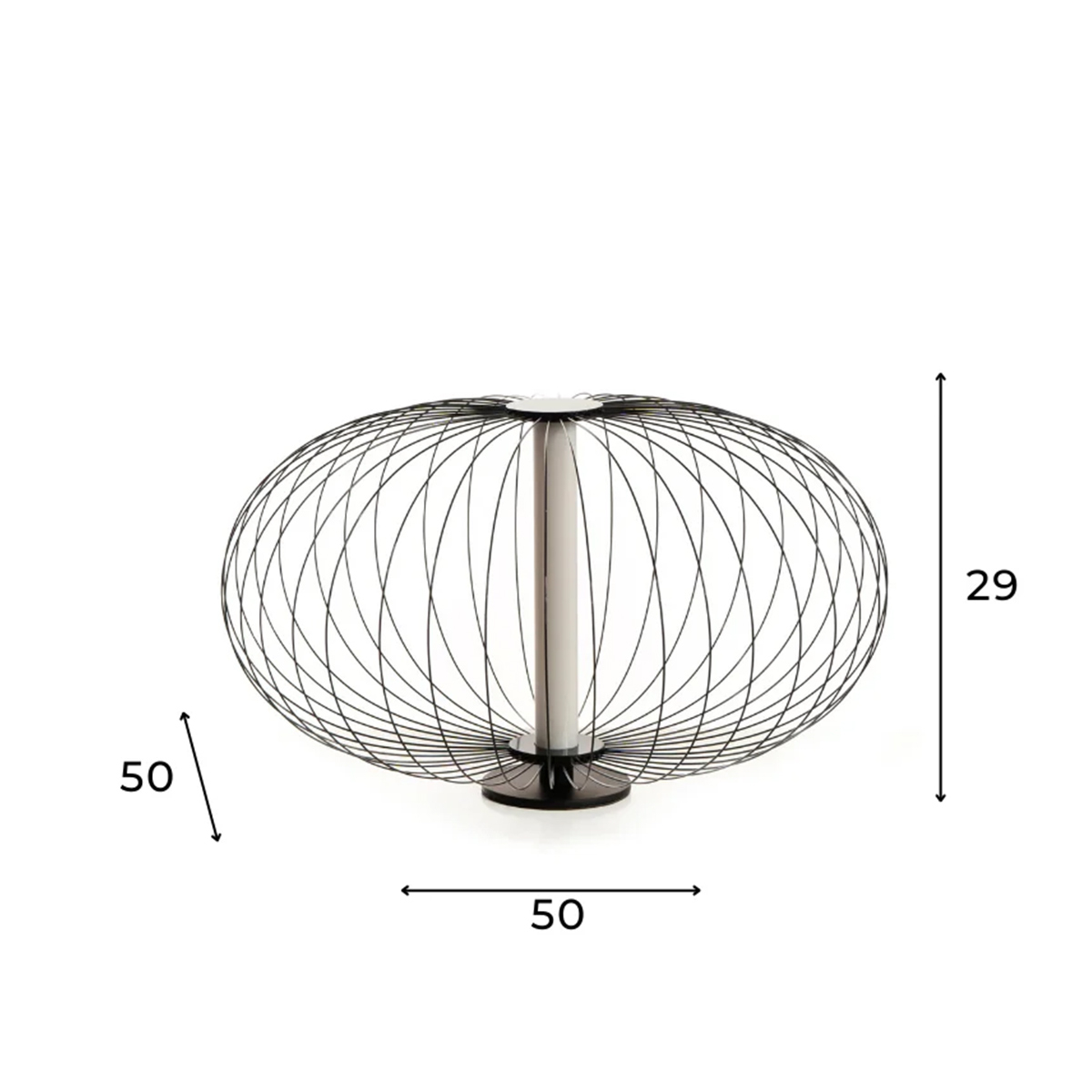 LED-Tischlampe im modernen geometrischen Design Radiante