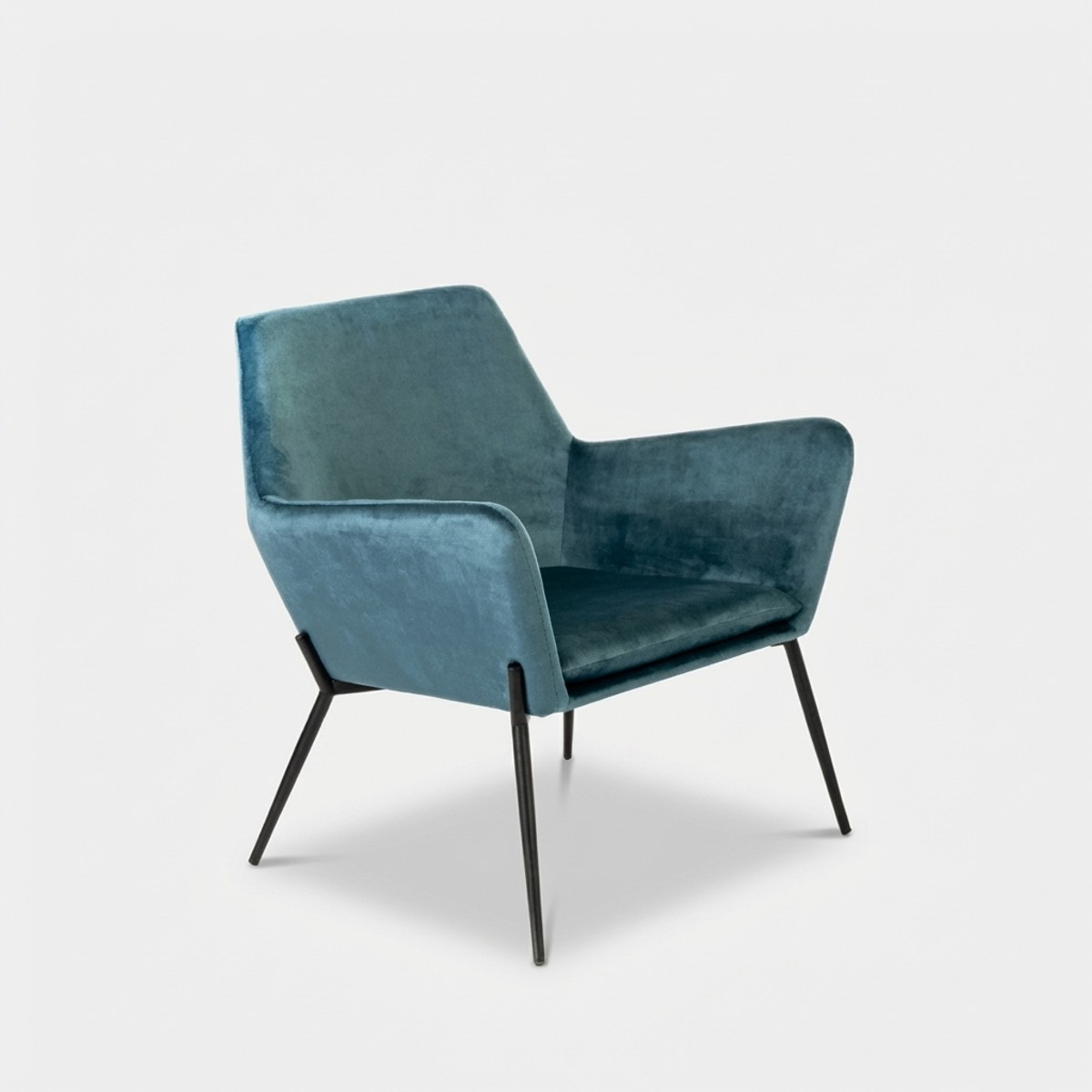 Moderne Samt-Polster­sessel für das Wohnzimmer Nova
