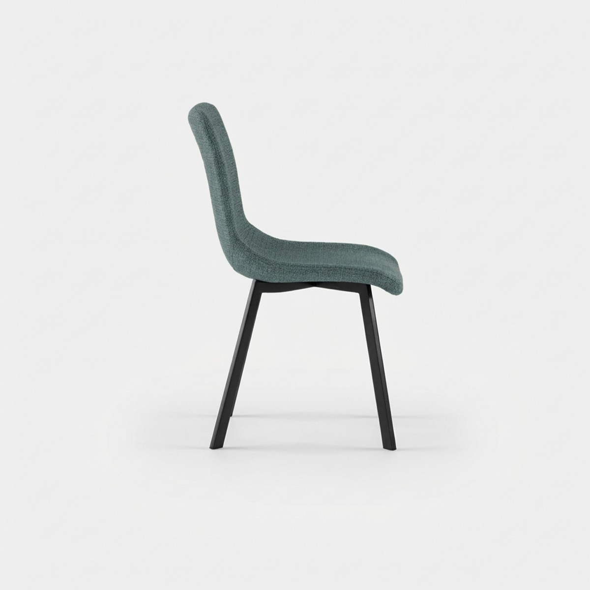 Set de 4 sillas tapizadas de diseño moderno en tela easy-clean Grace