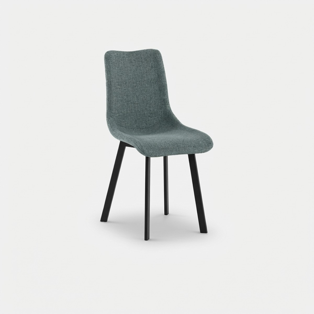 Set de 4 sillas tapizadas de diseño moderno en tela easy-clean Grace
