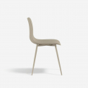 Lot de 4 chaises en polypropylène pour cuisine et salon Wave
