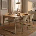 Lot de 4 chaises modernes empilables en polypropylène pour cuisine et salle à manger Vega