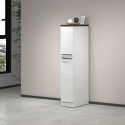 Apothekerschrank mit 2 Gewürzschubladen für moderne Küche 30x60x164,5 Trym