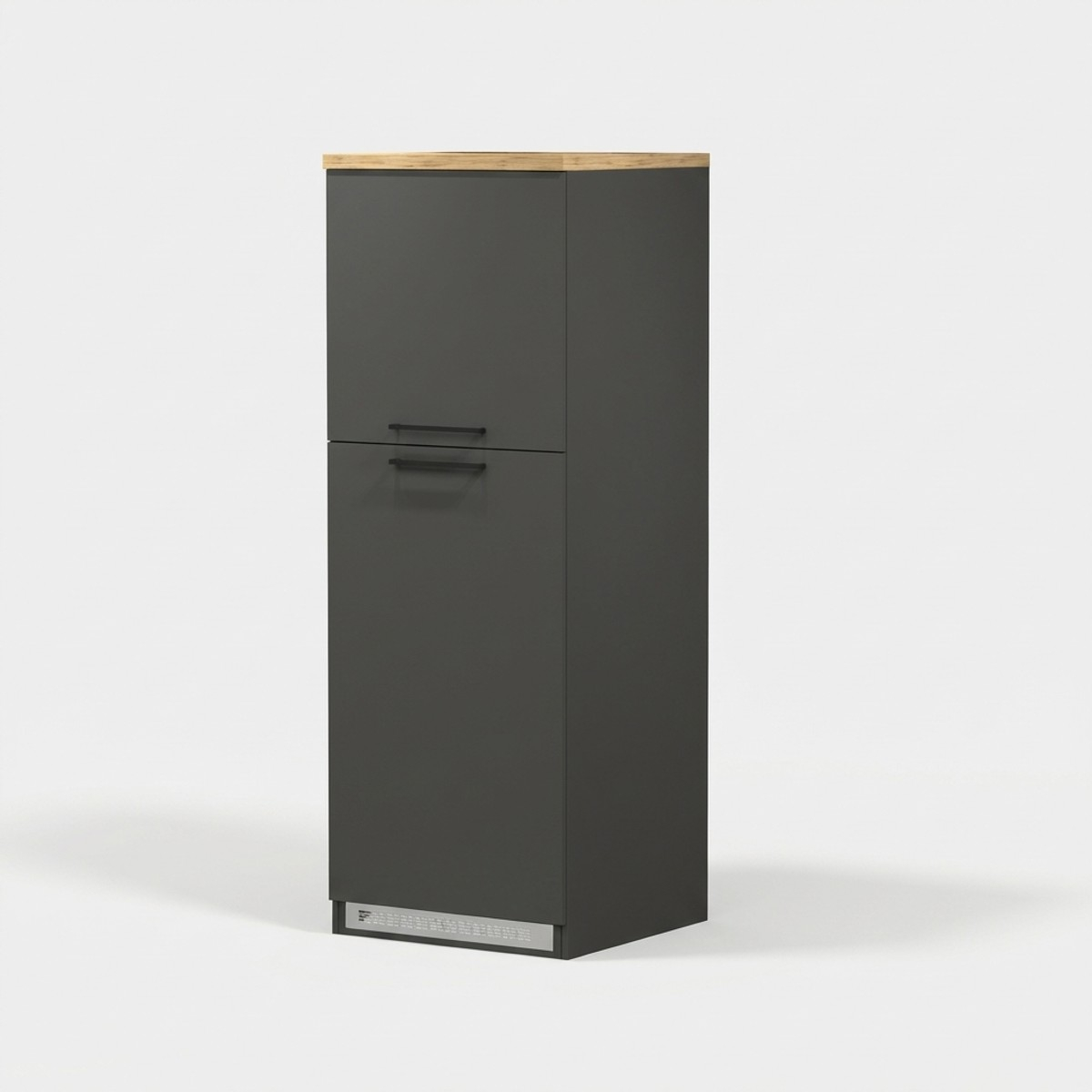 Armoire cache-frigo encastrable 2 portes rangement cuisine 60x60x164,5h Halser