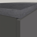 Einbau-Kühlschrankverkleidung mit 2 Türen, Küchenschrank 60x60x164,5h Halser