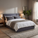 Cama francesa de 15 plazas con red y contenedor 120x190 Basel