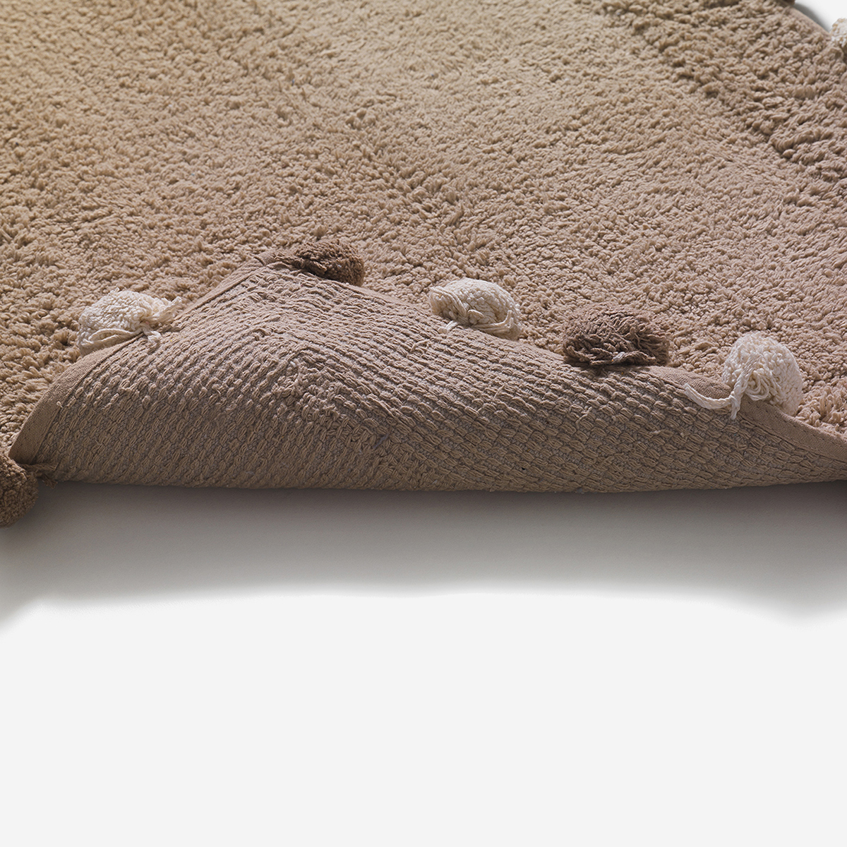 Antirutsch Badezimmerteppich aus Baumwolle 50x80 cm Elun