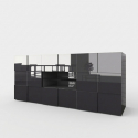 London Wohnzimmer Sideboard mit Türen und Schubladen im modernen Design
