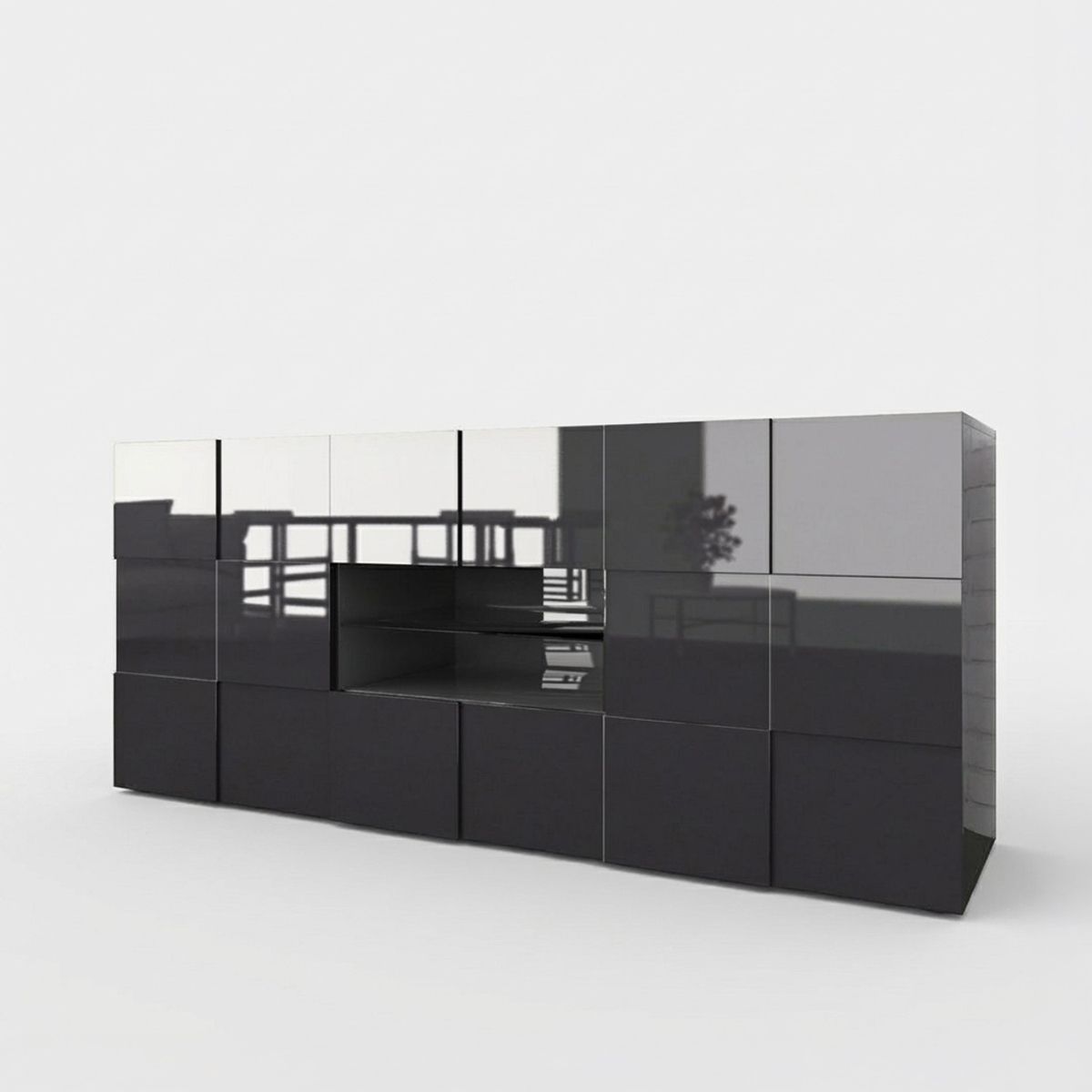 London Wohnzimmer Sideboard mit Türen und Schubladen im modernen Design