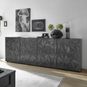 Moderner 4-türiger Buffetschrank in Melamin-Optik "Mosca"