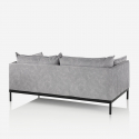 Paris Zweisitzer Sofa aus Kunstleder mit Polsterung für das Wohnzimmer