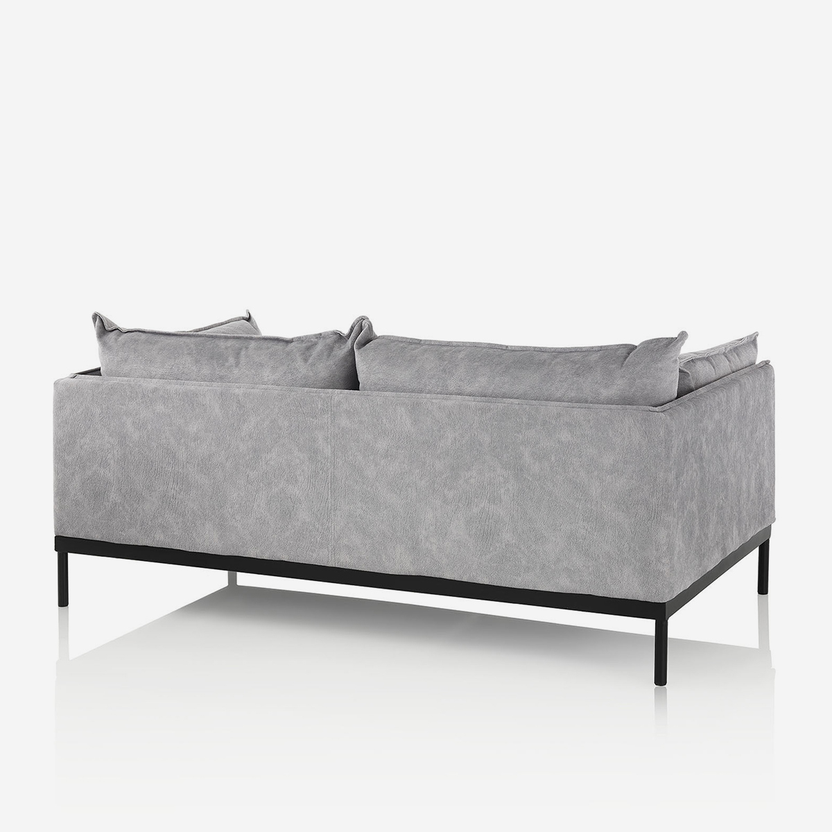 Paris Zweisitzer Sofa aus Kunstleder mit Polsterung für das Wohnzimmer