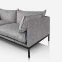 Paris Zweisitzer Sofa aus Kunstleder mit Polsterung für das Wohnzimmer