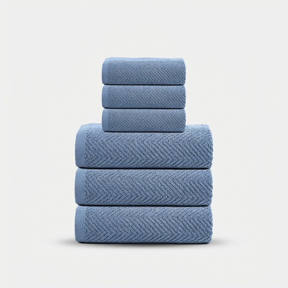 3+3 Badehandtuch-Set aus Baumwolle Nuvella