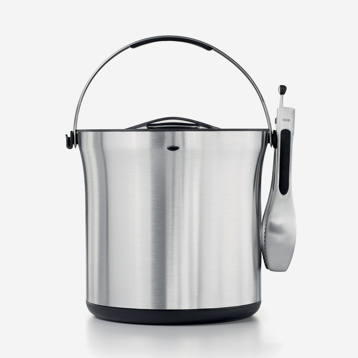 Secador de hielo de acero inoxidable con pinzas, capacidad 4L Steel