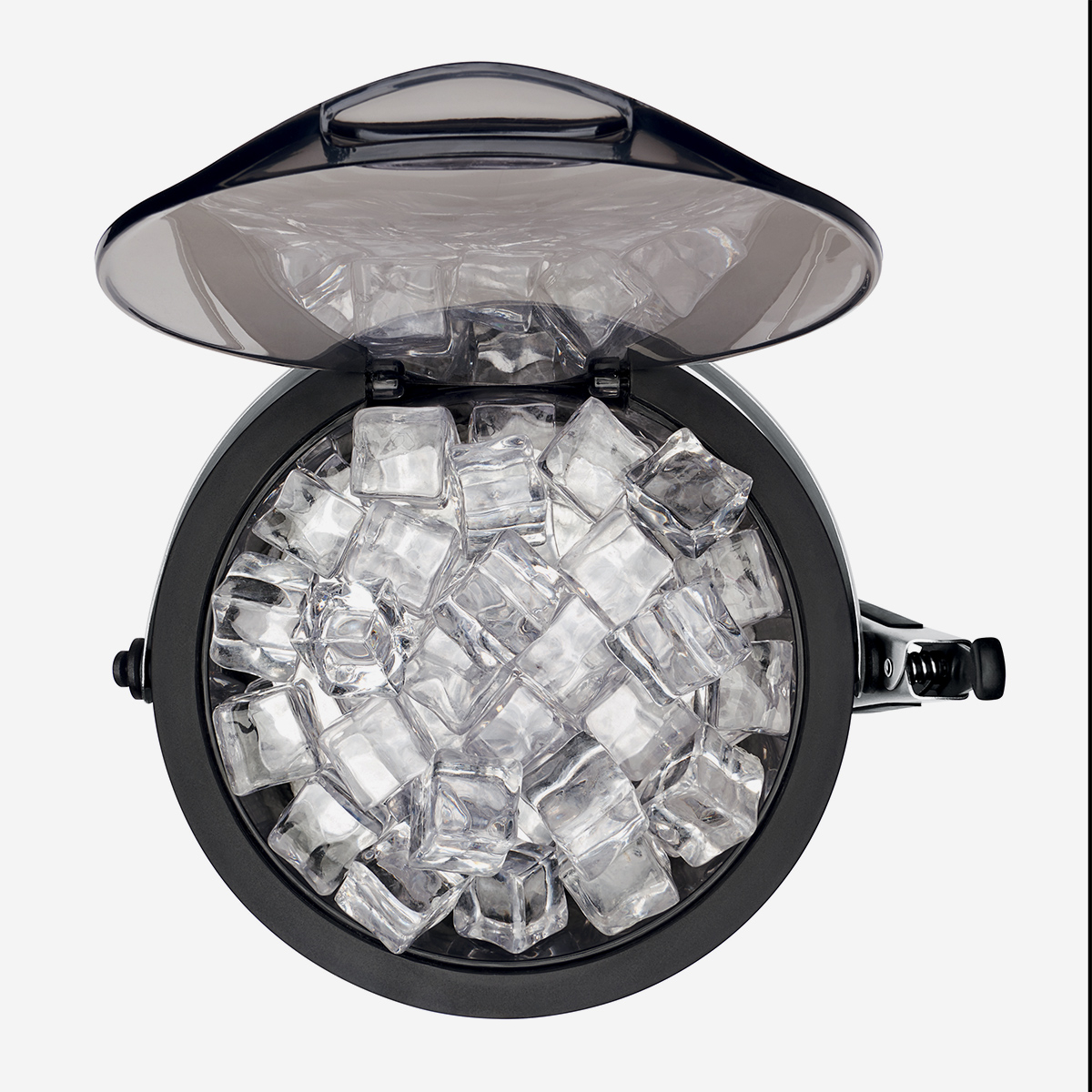 Secador de hielo de acero inoxidable con pinzas, capacidad 4L Steel