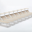 20 Lettini spiaggia mare prendisole in alluminio Italia stock