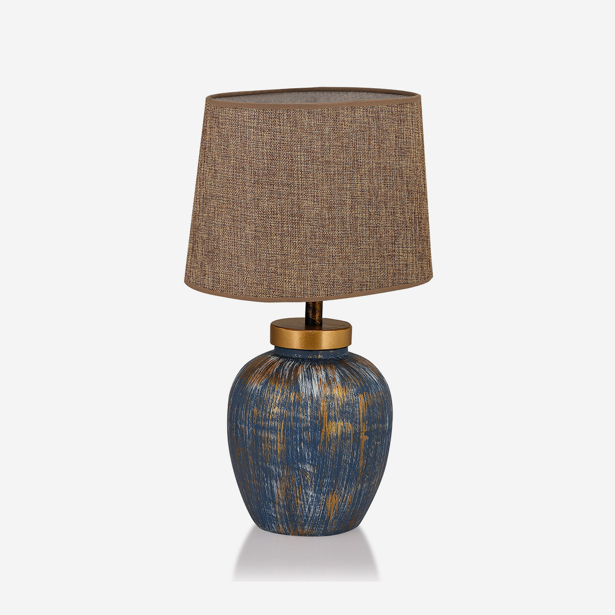 Keramische Tischlampe mit Stoffschirm Ivar