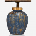 Keramische Tischlampe mit Stoffschirm Ivar