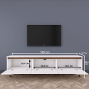 Eron mobiler TV-Ständer modern mit Türen und Regalböden