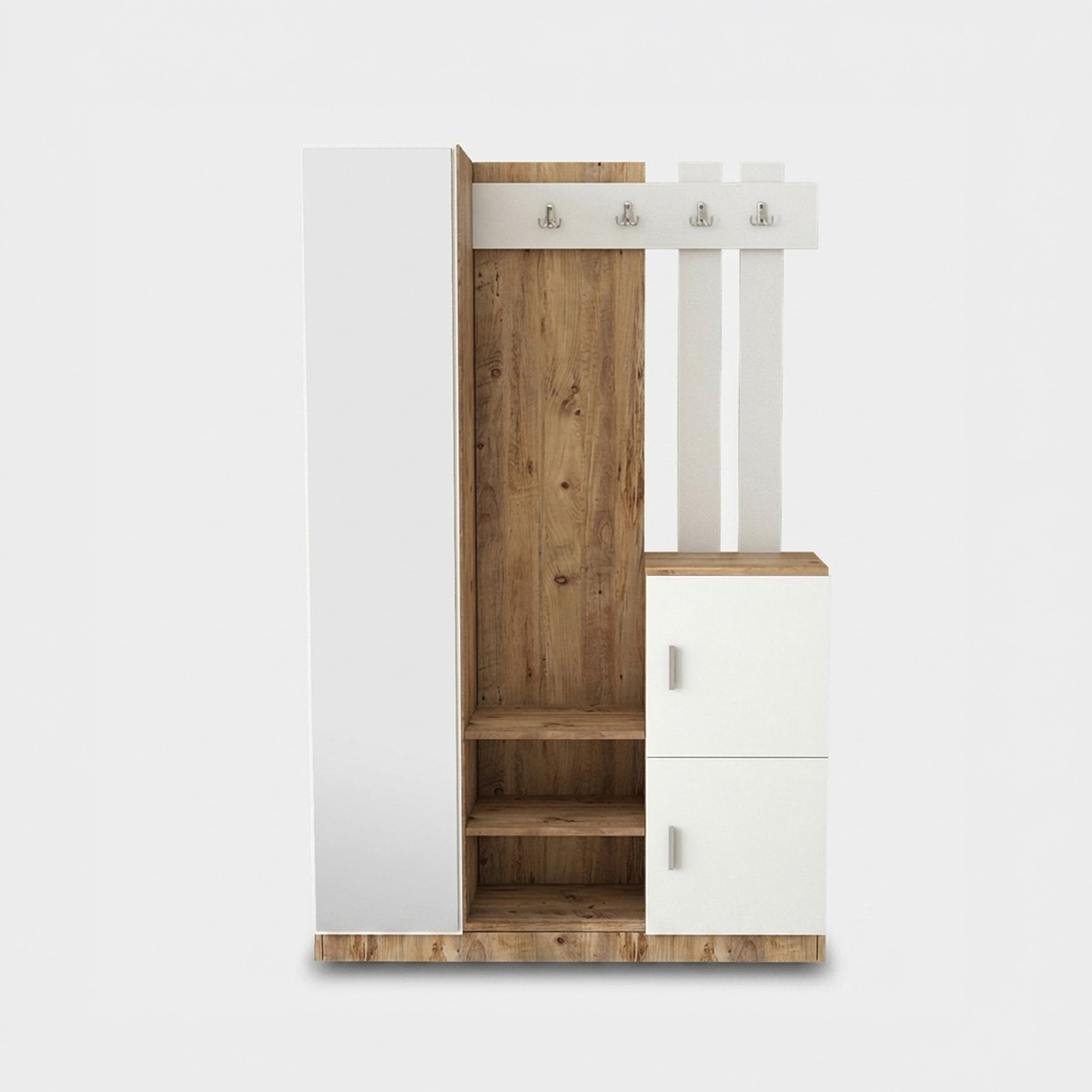Govan Eingangsgarderobe mit Kleiderhaken und Schuhregal