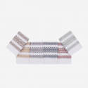 Set de 6 torchons de cuisine en coton 40x60 cm Efesto
