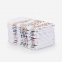 Set de 6 torchons de cuisine en coton 40x60 cm Efesto