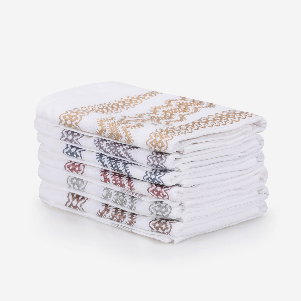 Set de 6 torchons de cuisine en coton 40x60 cm Efesto