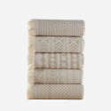 Lot de 5 serviettes visage en coton 100 % Maya
