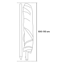 Ombrellone mare spiaggia cotone 180 cm leggero Taormina 