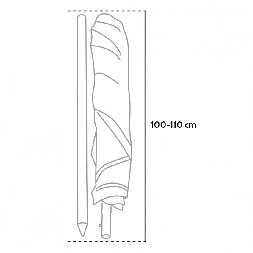 Ombrellone mare spiaggia cotone 180 cm leggero Taormina 