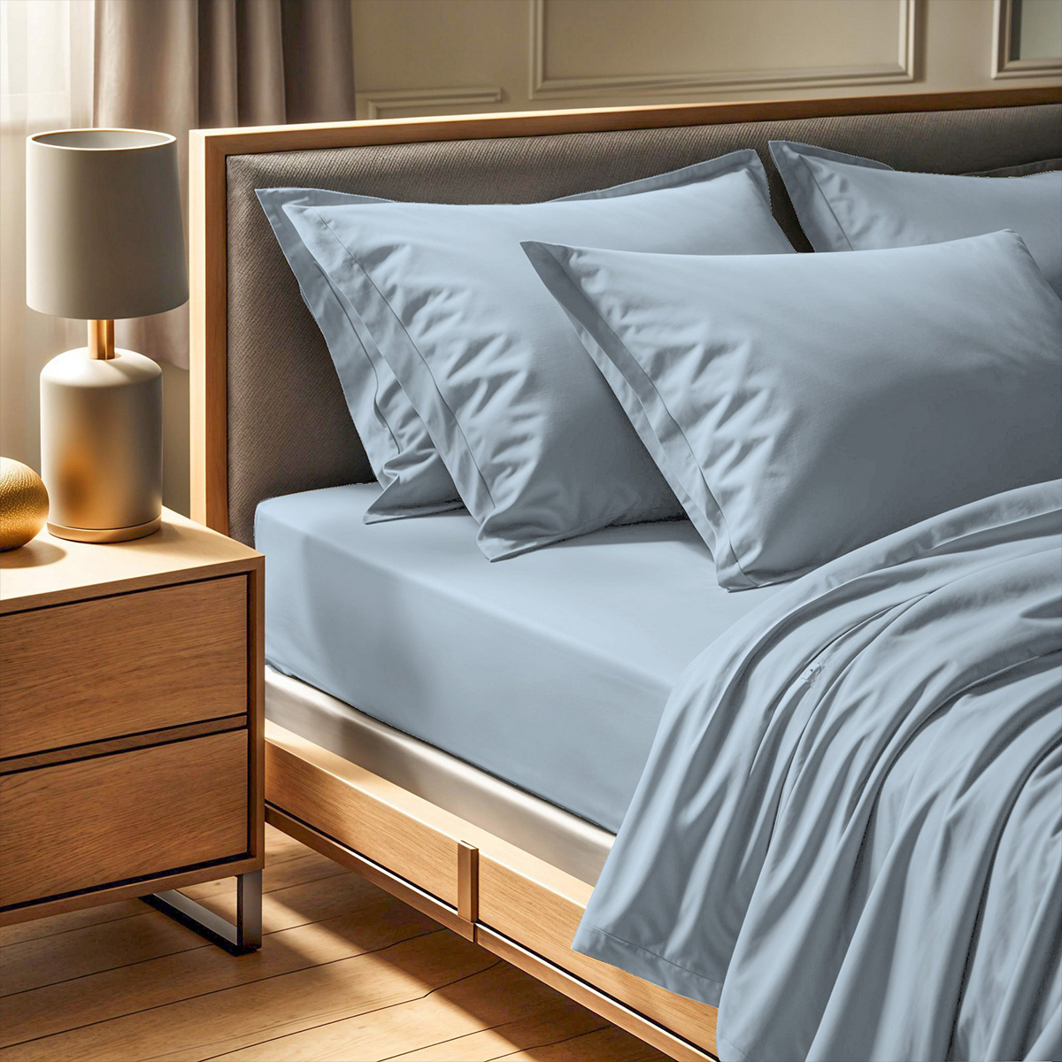 Bettlaken mit Spannbetttuch Ehepaar aus Baumwolle Tonne 160x200