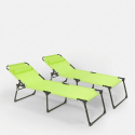 2 bains de soleil pliants en aluminium plage et jardin Mauritius Stock