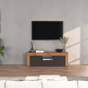 Porta TV da appoggio moderno con ante e cassetto Nyrka