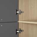 Cucina completa lineare moderna con lavello Molven 300x232