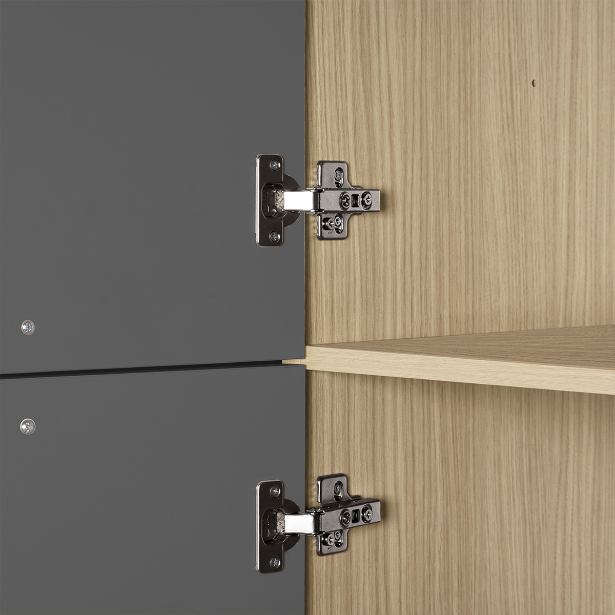 Cuisine complète linéaire moderne avec évier Molven 300x232