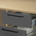 Cucina completa lineare moderna con lavello Molven 300x232