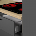 Cuisine complète linéaire moderne avec évier Molven 300x232