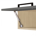 Cucina completa lineare moderna con lavello Molven 300x232